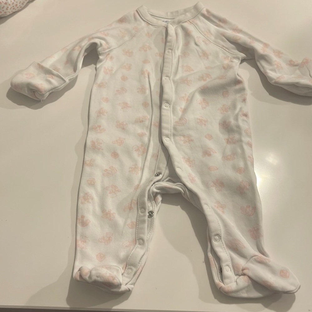 Ralph Lauren Bear-print Cotton Footed Coverall